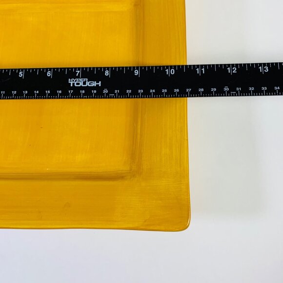 Pier 1 Imports Essential Colors Square Harvest Dinner Plates Set 2 Earthenware - Picture 14 of 16